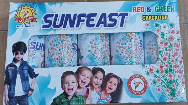 Sunfeast Red & GreenWith Crackling (5Pcs/1Box)